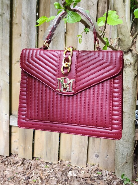 Badgley Mischka Handbags - *NWT* Badgley Mischka Burgandy Purse - crossbody or top handle